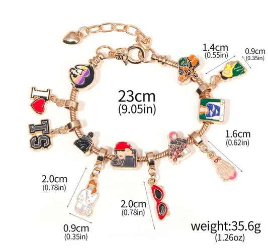 Taylor Swift Charm Bracelet with Charms