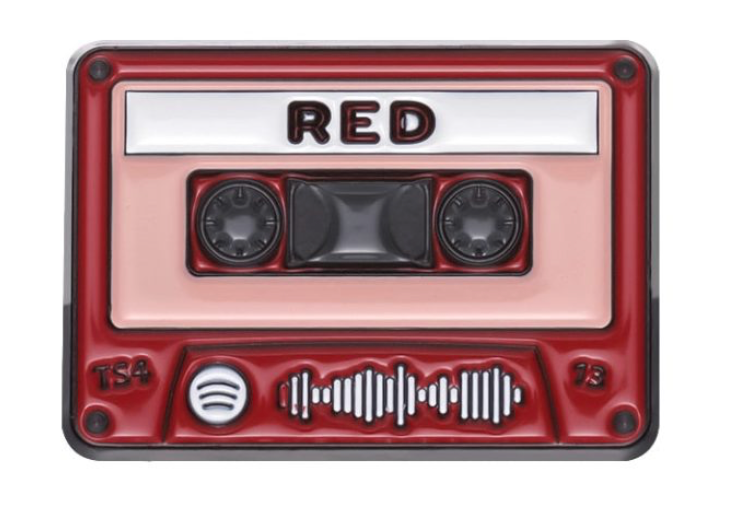 Taylor Swift Red Cassette Tape Enamel Pin