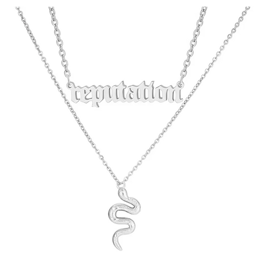 Reputation & Snake Necklace Set of 2